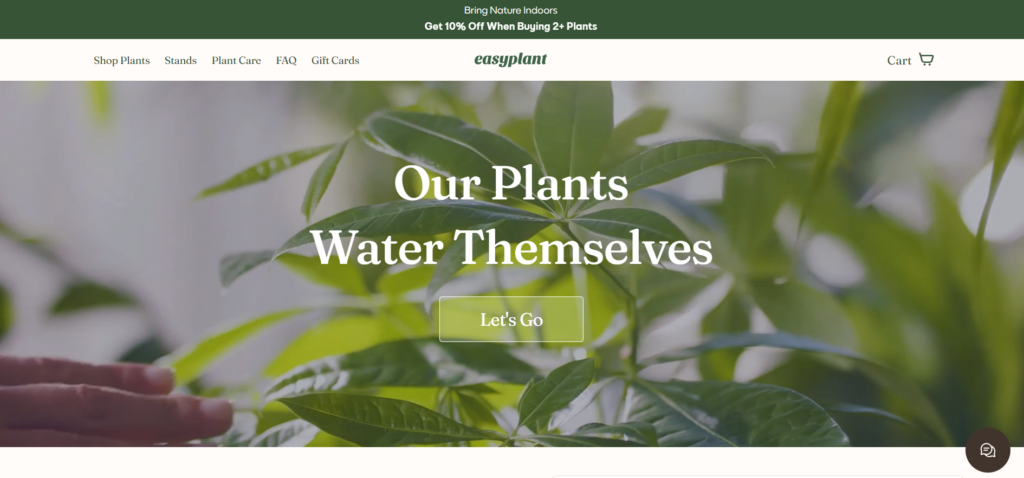 Easyplant - one of the best ecommerce websites