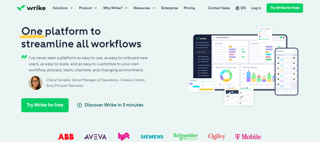 Wrike: All-in-one project management platform