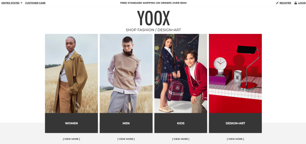 Yoox - The finest ecommerce store that exist