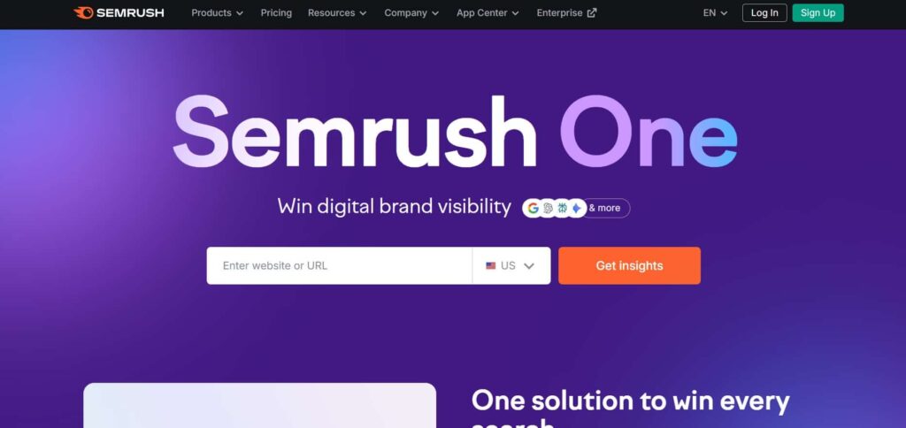SEMrush – Premium SEO Tool